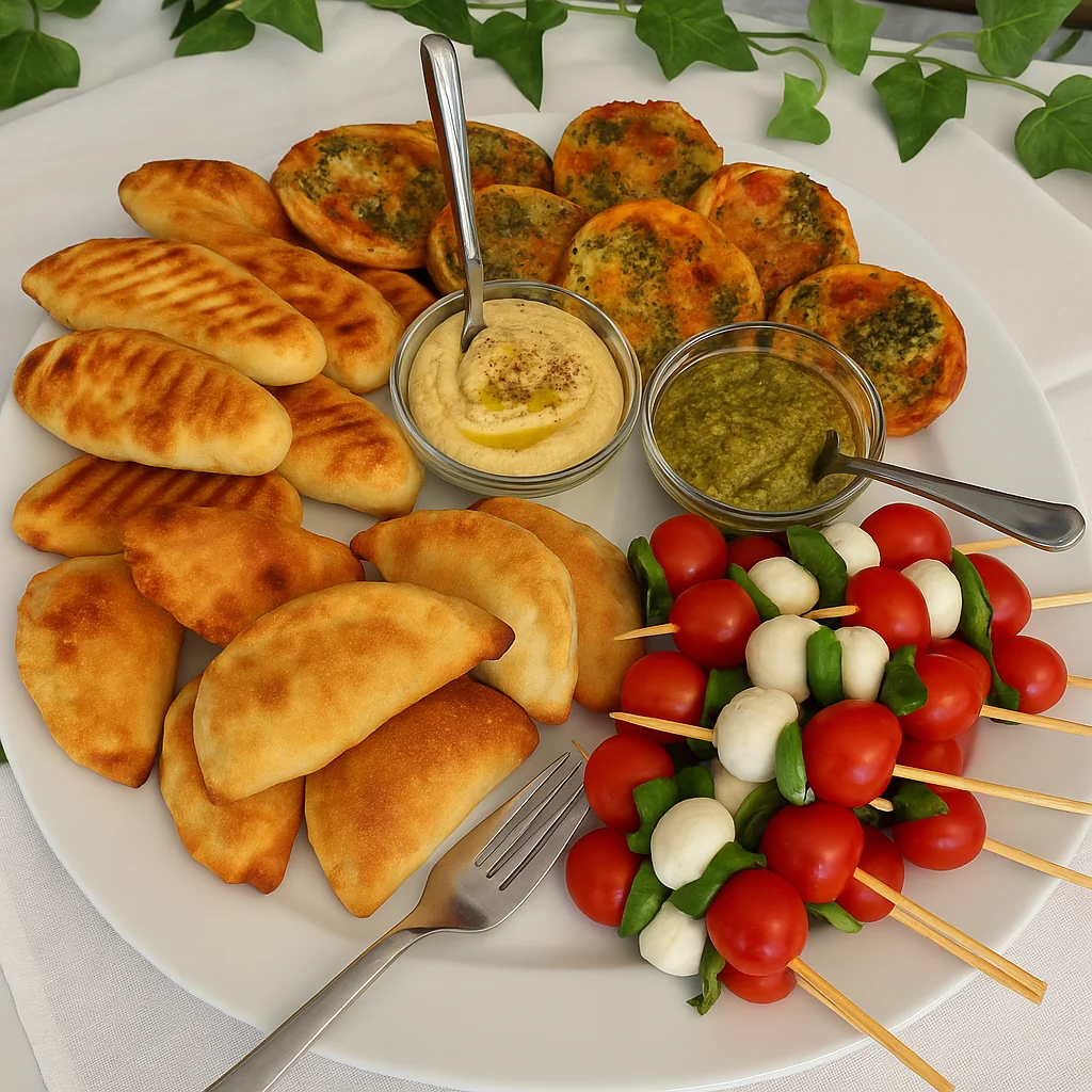 Gourmet canapés display